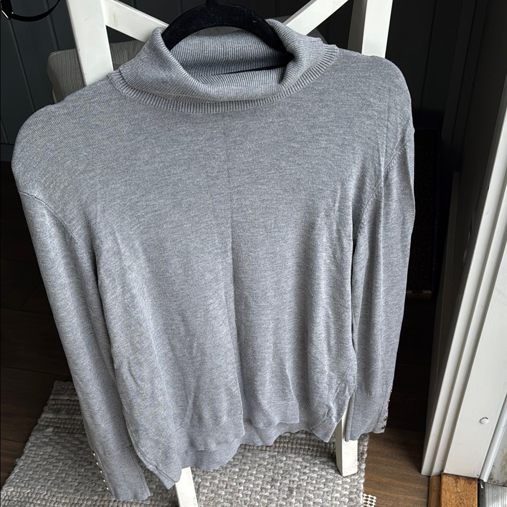 Suzy Shier Gray Turtleneck Sweater